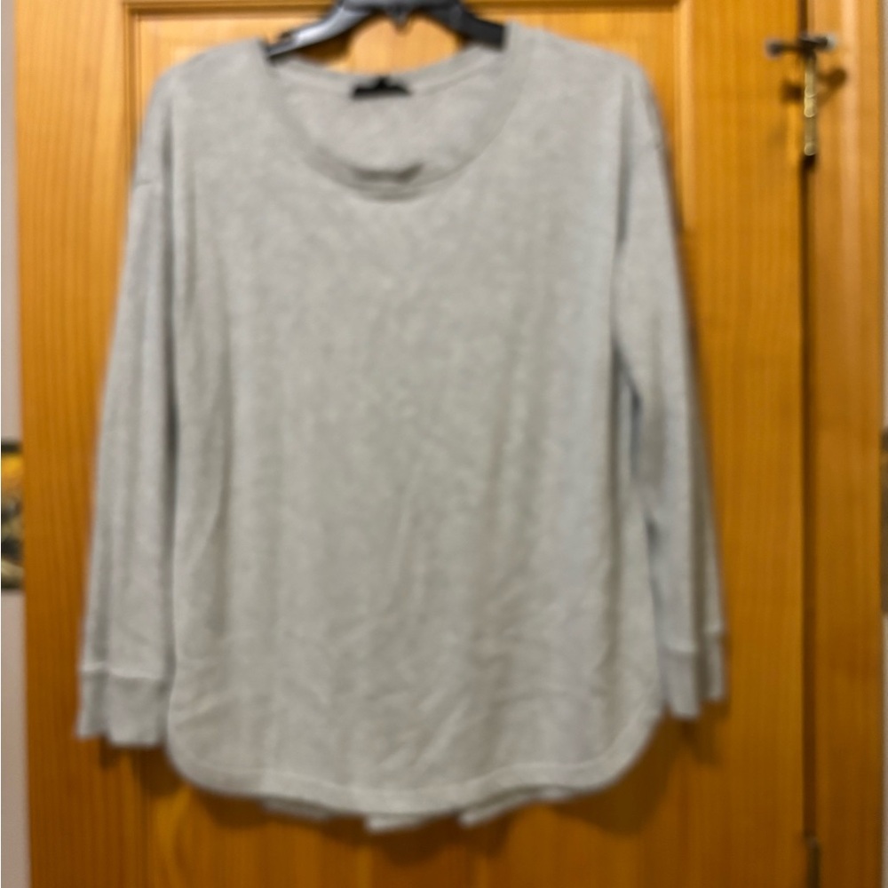 Cozy Gray Long Sleeve Top